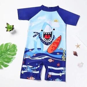 Boy’s “shark” swim suit M 4-5, L 5-8, xl 10